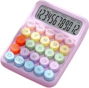 تصویر ماشین حساب ۱۲ رقمی بزرگ فانتزی 