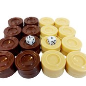 تصویر مهره و تاس تخته نرد پلاستیکی ۱۰۱۲۲۶۰ 