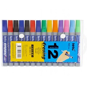 تصویر ماژیک 12 رنگ وایت برد Leto 