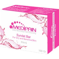تصویر پن درماتولوژیک مناسب پوست خشک و حساس مدیپن 100 گرم ا Medipain Dry And Sensitive Skin Syndet Bar 100 gr Medipain Dry And Sensitive Skin Syndet Bar 100 gr