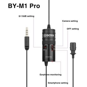 تصویر میکروفون یقه ای بویا مدل B BY- M1 Pro II Microphone