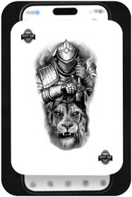 تصویر اسپری تاتو موقت ۱۲۰ میلی‌لیتر طرح شیر و گرگ 