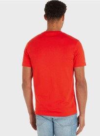 تصویر تی‌شرت یقه گرد با لوگو برند calvin klein jeans Logo Crew Neck T-Shirt