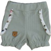 تصویر شلوارک راحتی نوزادی دخترانه رنگ سبز طرح سولین به آوران behavaran 