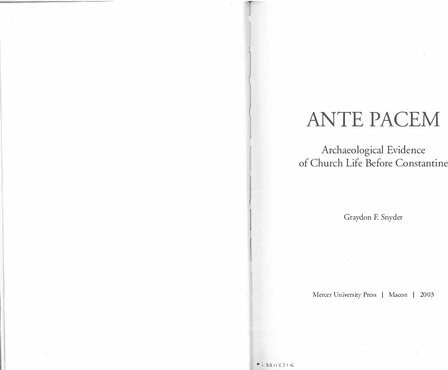 خرید و قیمت دانلود کتاب Ante Pacem: Archaeological Evidence of Church ...