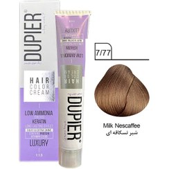 تصویر رنگ مو دوپیر شماره 7.77 شیر نسکافه ای حجم ۱۰۰ میلی‌لیتر 