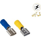 تصویر سرسیم مادگی کولری 1.5 | کد محصول FDD1.25-250 | رنگ قرمز | سرسیم فیشی 1.5 | بسته 100 عددی 