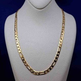 تصویر گردنبند دخترانه زنانه زنجیر مدل فیگارو مارک ژوپینگ کد130-1714 Women's chain necklace, Figaro model, xuping brand