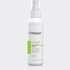 تصویر اسپری ضد جوش بدن ویتالیر Vitalayer Activit Acne Body Spray 120ml 