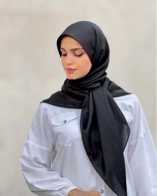 تصویر روسری کریشه مشکی 