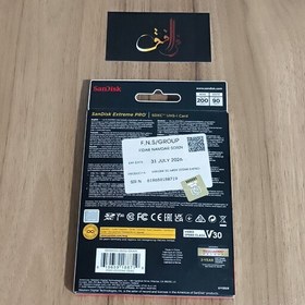 تصویر رم SD دوربین سندیسک 64گیگ 4K سرعت 200MB 