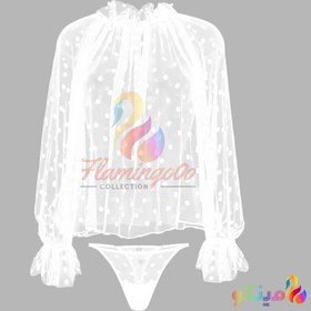 تصویر لباس خواب توری کاور مایو و کاور لباس زیر p1005 underwear cover