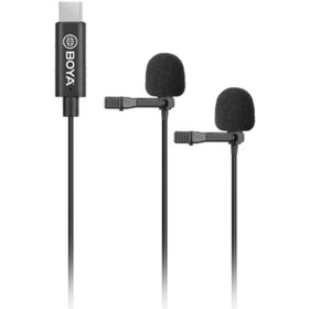 تصویر میکروفون تایپ سی بویا BOYA BY-M3D Digital Dual-Head Microphones 