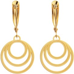 تصویر گوشواره طلا 18 عیار طرح هندسی زنانه مدل ME0990 DOUSTAN ME0990 Gold Earring For Women