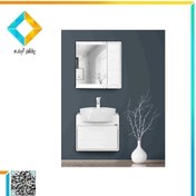 تصویر ست کامل کابینت و روشویی به همراه آینه و باکس نیک کابین مدل 206 2014 