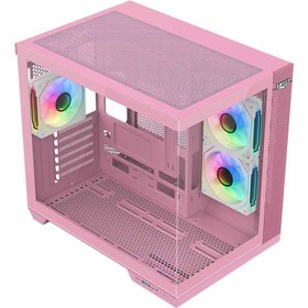 تصویر کیس کامپیوتر اوست GT-AQ12-MP Mid Tower صورتی Awest GT-AQ12-MP Mid Tower Pink Computer Case
