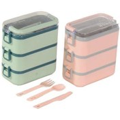 تصویر ظرف غذا مستطیل سه طبقه آنکسیا کد ۱۰۴ 