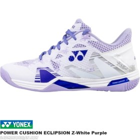 تصویر کفش بدمینتون یونکس YONEX POWER CUSHION ECLIPSION Z-White Purple 