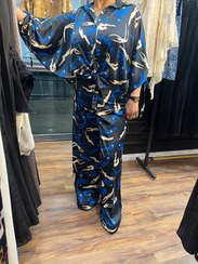 تصویر شلوار ساتن طرح دار - M 