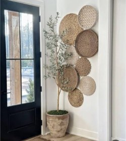 تصویر دیوارکوب حصیری 