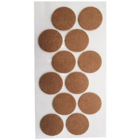 تصویر نمد زیر مبلی دایره 12 