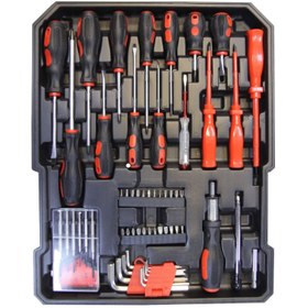 تصویر جعبه بکس چمدانی ۱۸۷ پارچه Tool set