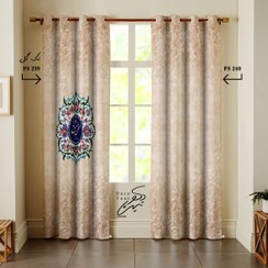 تصویر پرده دکوتین کد - تک گل PS 239 - 240 