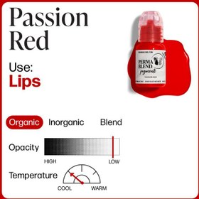 تصویر جوهر قرمز تاتو Passion Red 