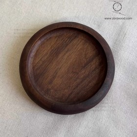 تصویر زیرلیوانی چوبی 