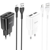 تصویر شارژر هوکو مدل C88A + کابل میکرو یو اس بی Hoco C88A Wall charger with MicroUSB