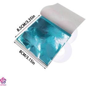 تصویر ورق طلای رنگی 