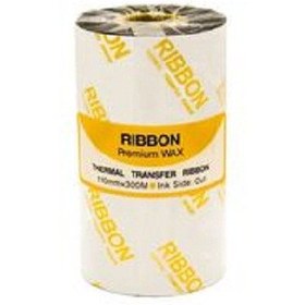 تصویر ریبون پرینتر لیبل زن مدل Premium Wax Premium Wax Resin 110mm x 300m Label Printer Ribbon