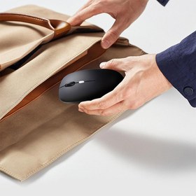 تصویر موس بی‌سیم شارژی با قابلیت اتصال بلوتوث و دانگل مدل CBA-100 