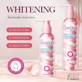 تصویر لوسیون بدن مارشمالو اورجینال از برند سادور Marshmallow body lotion original from Sador brand