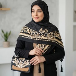 تصویر ست کیف و روسری روشا طلایی (B2) 