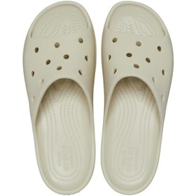 تصویر Crocs کشورهای کلاسیک اسلاید زنان دمپایی بژ 208180-2Y2 