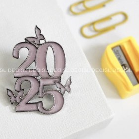 تصویر پین متنی 2025 صورتی - کد83 