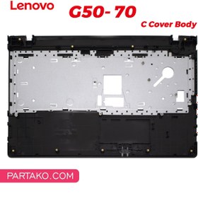 تصویر قاب دور کیبورد لپ تاپ لنوو Lenovo IdeaPad Z50-70 _Cover C مشکی 