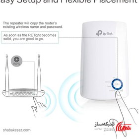 تصویر توسعه دهنده شبکه بی‌سیم N300 تی پی-لینک مدل TL-WA850RE TP-LINK TL-WA850RE Wireless N300 Range Extender