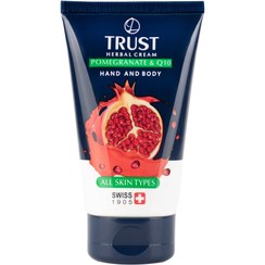 تصویر کرم دست و بدن انار وQ10 حجم 150میل Trust hand and body cream