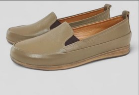 تصویر کفش کالج زنانه طبی چرم کد 142 - طوسی / 41 142Women's leather medical college shoes code 142