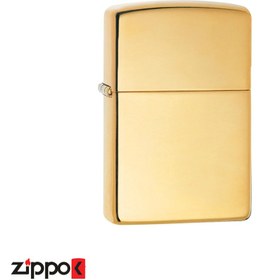 تصویر فندک زیپو اصل Zippo HP Brass Armor کد 169 Zippo High Polish Brass Armor Heavy 169