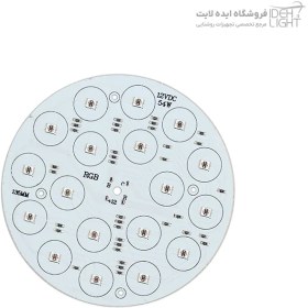 تصویر ماژول RGB اس ام دی گرد (3*18) 54 وات قطر 135 میلیمتر 