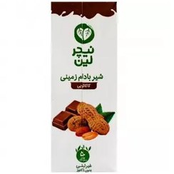 تصویر شیر بادام زمینی شکلاتی 200 سی سی نیچرلین Naturelean chocolate peanut almond milk 200cc