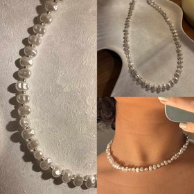 تصویر گردنبند مروارید دفرمه کد ۶ 