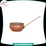 تصویر تابه روغن داغ کن مسی چکشی سایز1 