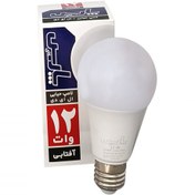 تصویر لامپ LED حبابی 12 وات E27 آفتابی پارس اسکای 