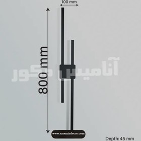 تصویر چراغ دیواری دکوراتیو خطی کد 921 AD چراغ دکوراتیو