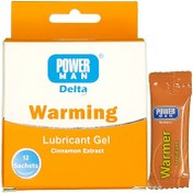 تصویر ساشه ژل گرم کننده Warming پاورمن دلتازکس دلتا دارو 12 عدد Delta Darou Deltazex Power Man Warming Lubricant Gel 12 Sachets