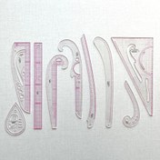 تصویر پک اشل 1/2 خط کش ها 